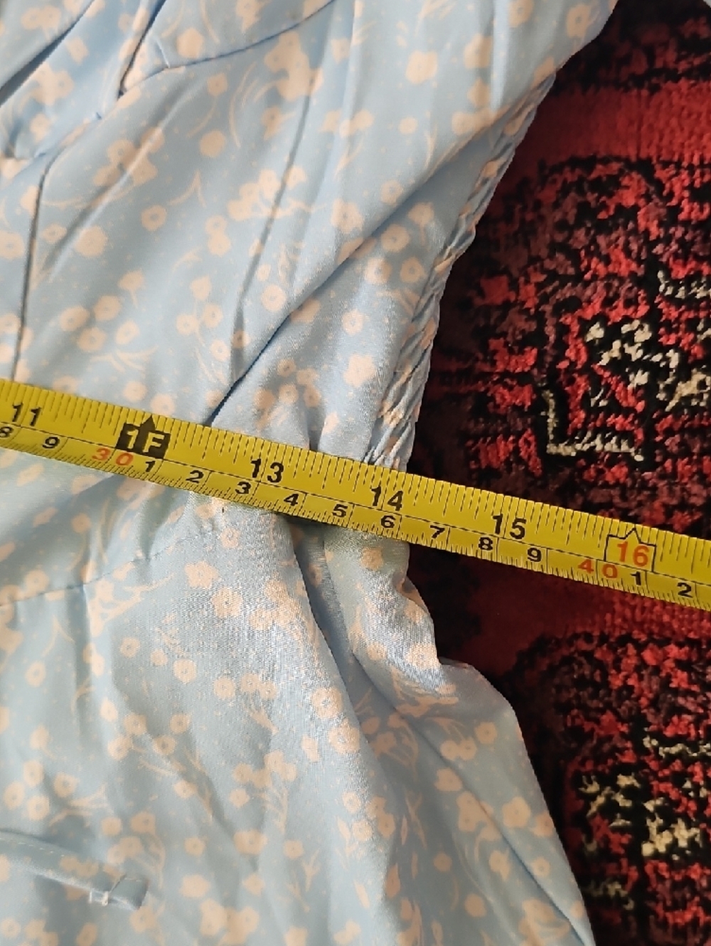 Amazon Light Blue Maxi Dress with Puff Sleeves - Picture 8 of 10